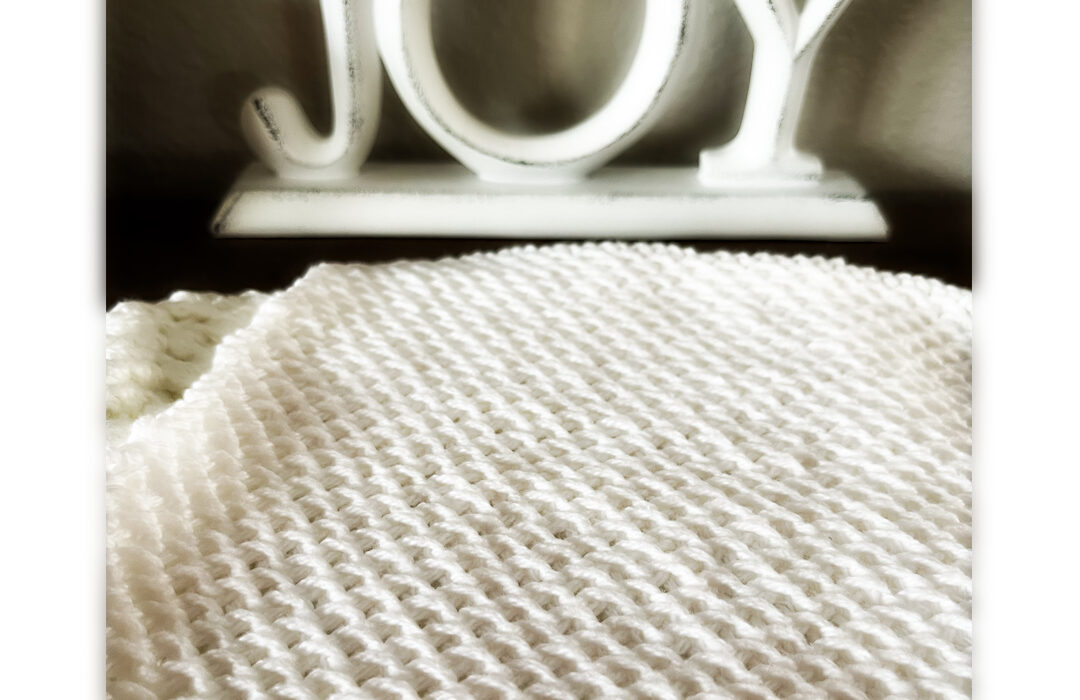 Easy knitted chinese wave washcloth