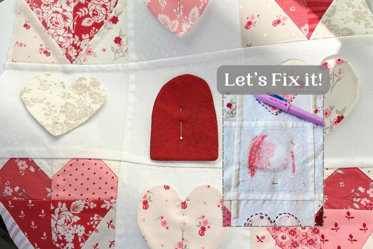 How to Fix a Quilt Block with Reverse Applique